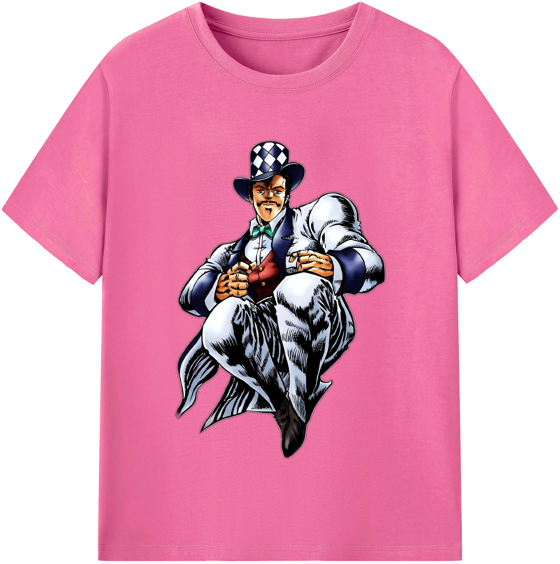 （画像用） ジョジョの奇妙な冒険 ウィル?アントニオ?ツェペリ JoJo's Bizarre Adventure Will Anthonio Zeppeli レディースカジュアルプリントTシャツ（綿100％）